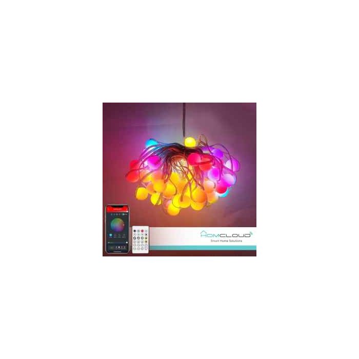 CATENA 66 SFERE LUMINOSE SMART - RGB-IC -WIFI + BLUETOOTH